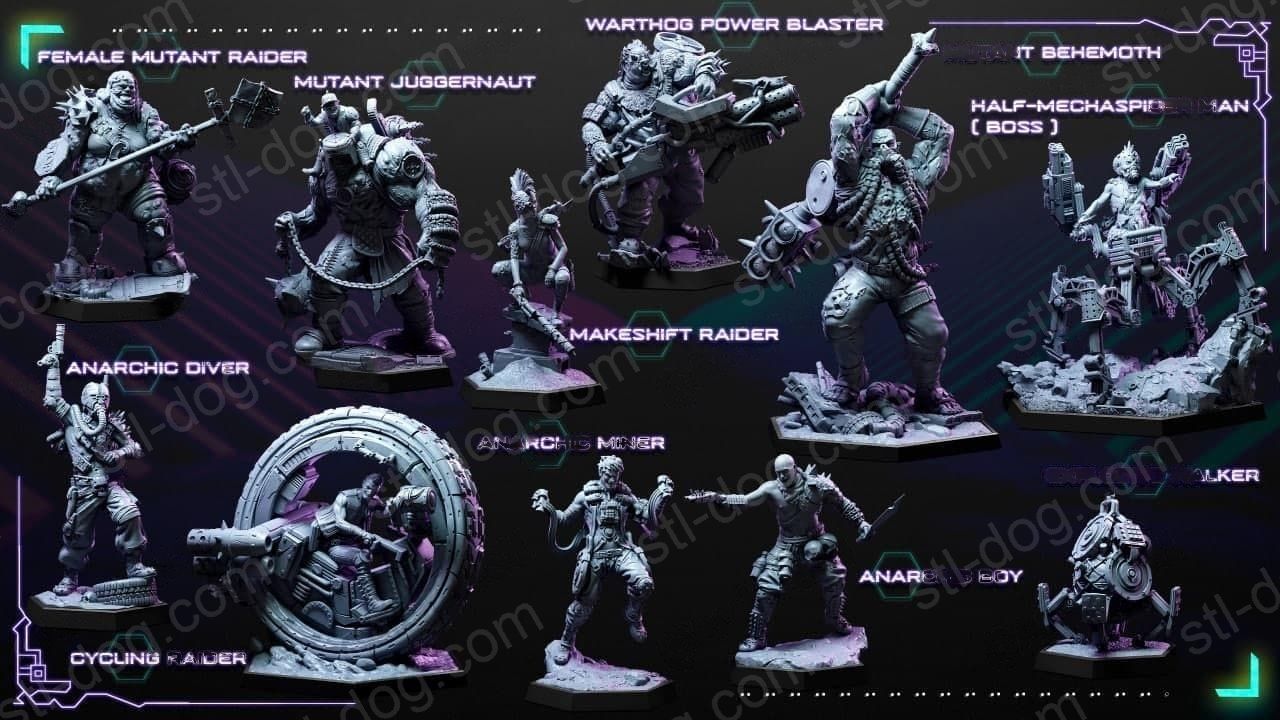 核荒地(Nuclear Wasteland) 3D打印图纸